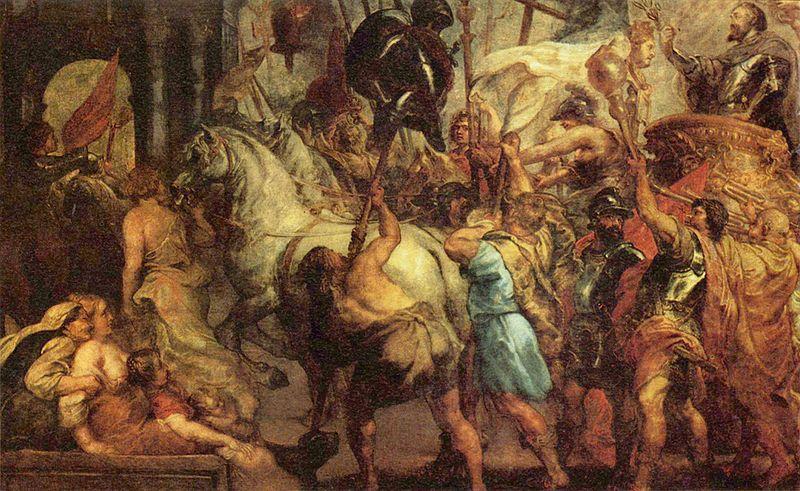Peter Paul Rubens Konigin von Frankreich in Paris oil painting picture